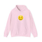Smiley Face Hooded Sweatshirt, Cozy Unisex Hoodie, Casual Wear, Gift for Friends, Cheerful Apparel, Everyday Comfort Clothing