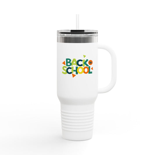 Back to School Insulated Travel Mug | 40oz for Students, Teachers, Perfect Gift, Graduation, Eco-Friendly