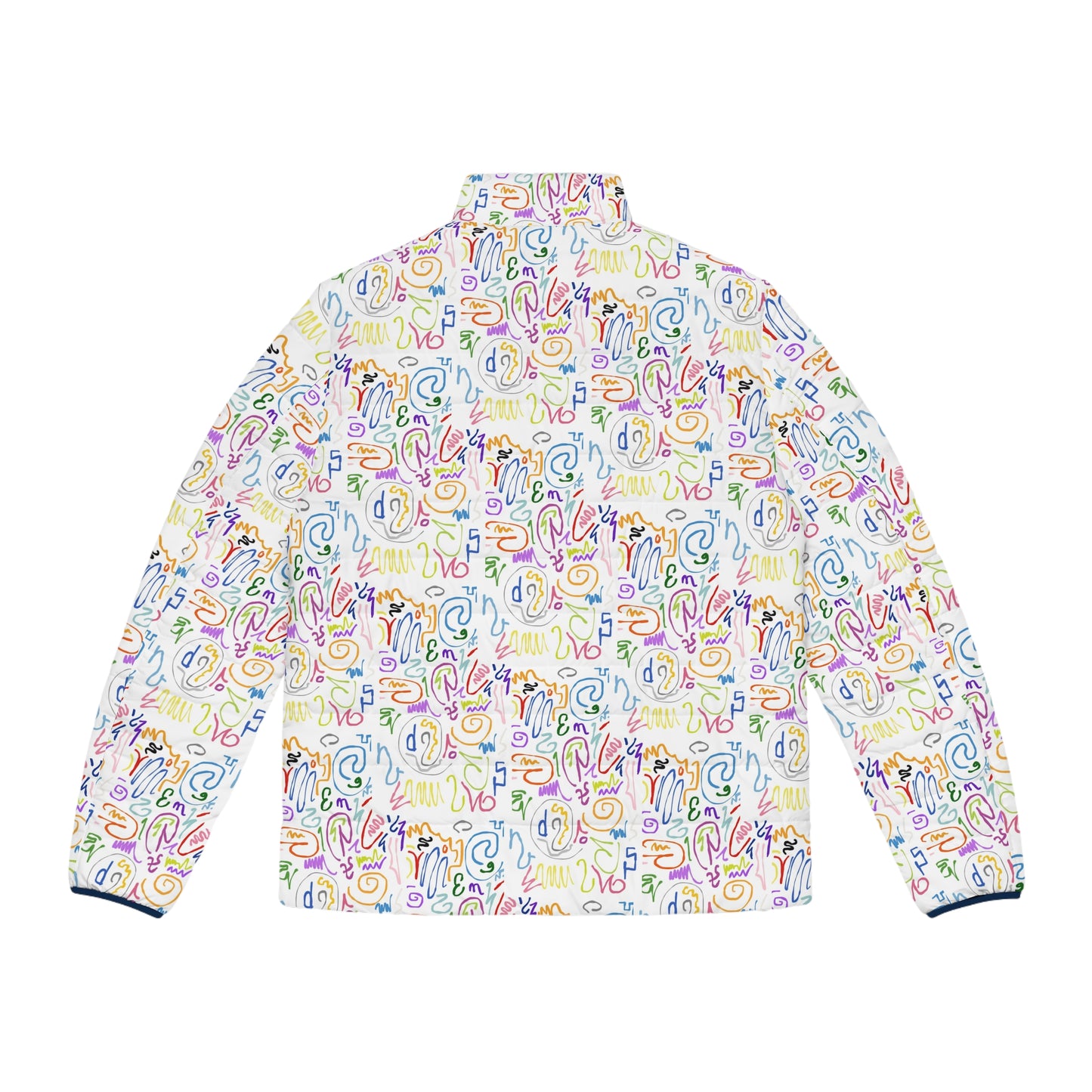 Colorful Men's Puffer Jacket, Trendy Outerwear, Fashion Jacket, Winter Coat, Casual Wear, Gifts for Him