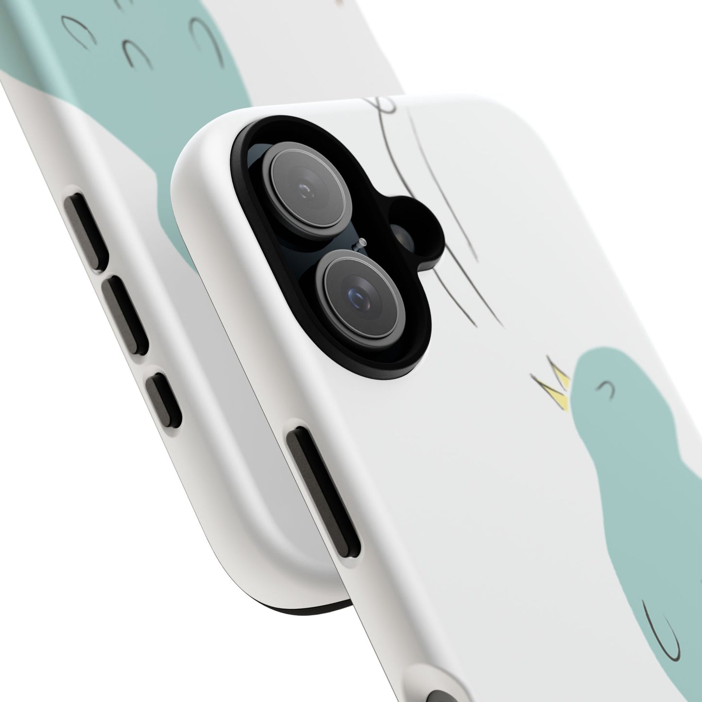 Birdsong Phone Case — Cute Blue Bird on Branch Protective Case