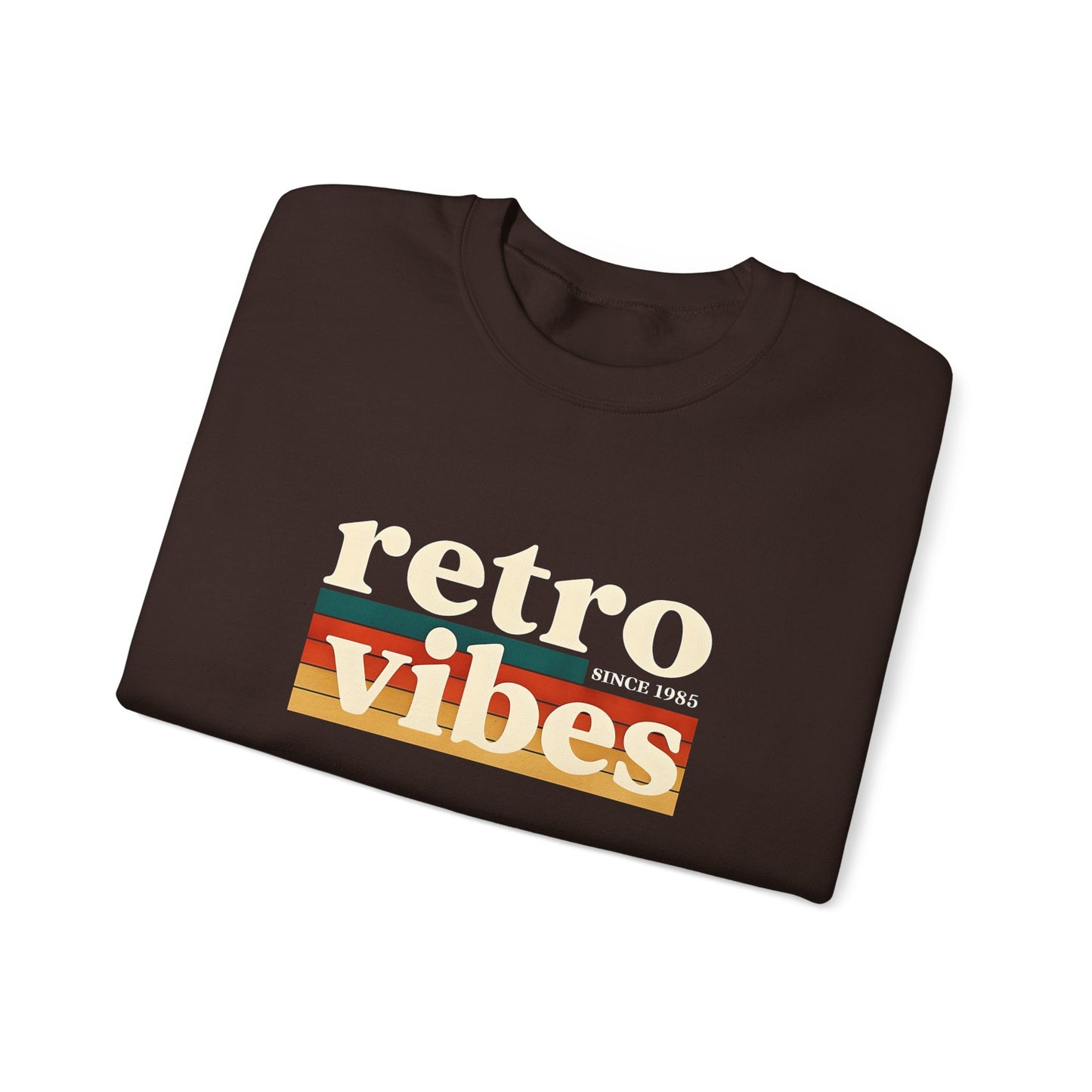 Retro Vibes Crewneck Sweatshirt, Unisex Vintage Style, Cozy Fall Fashion, Gift for Music Lovers, Chill Weekend Wear