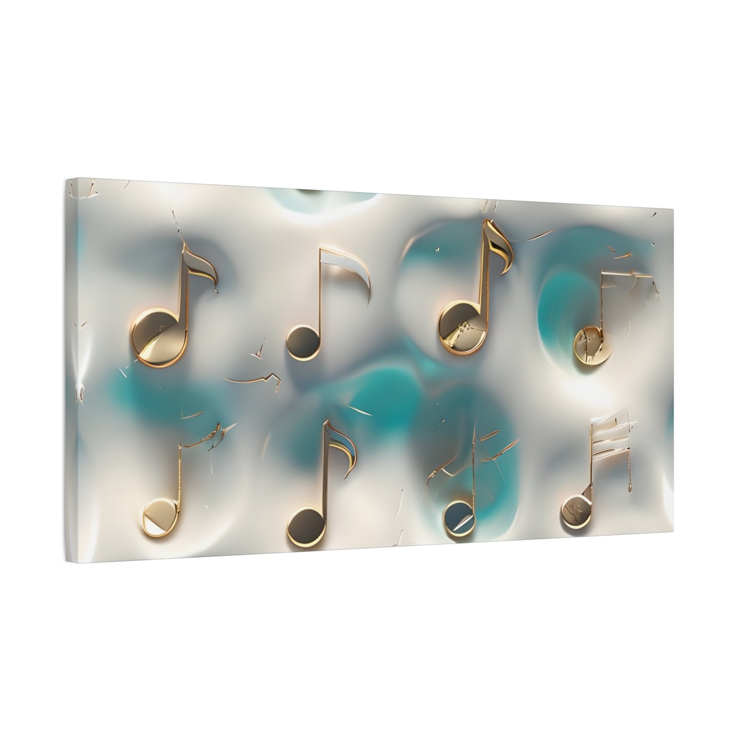 Musical Notes Wall Art Canvas, Elegant Home Decor, Perfect for Musicians, Music Lovers, Gifts for Music Teachers, Unique Art Piece