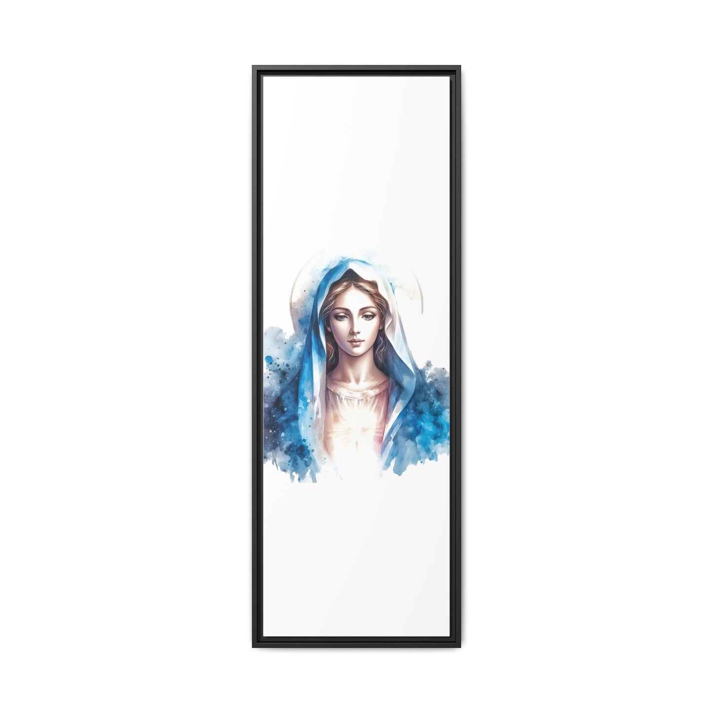 Framed Canvas Art Print, Spiritual Decor, Religious Artwork, Wall Decor, Gift for Faith, Elegant Home Decoration
