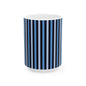 Modern Striped Ceramic Mug - Stylish Coffee Cup, Cute Gift, Office Decor, Birthday Present, Beverage Holder