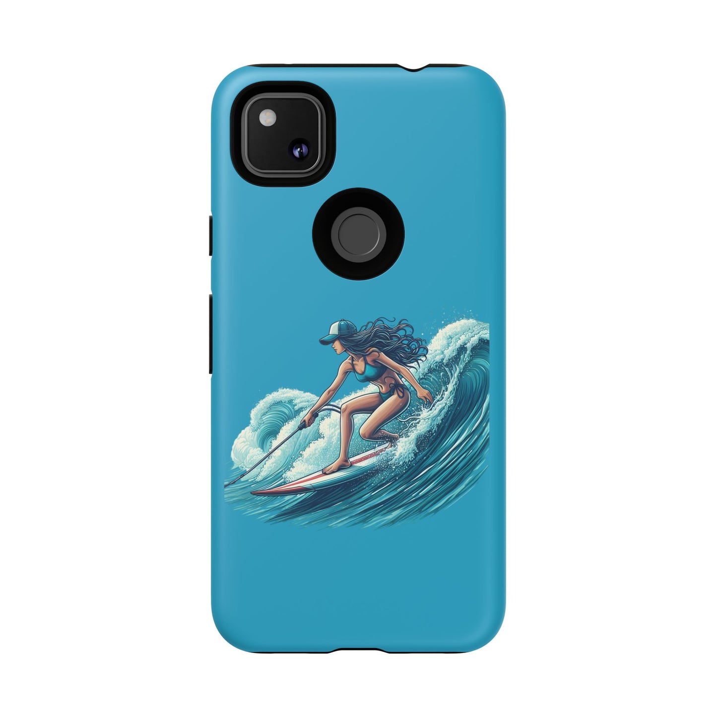 Surfing Phone Case, Coastal Vibes Phone Cover, Tough Cases for Beach Lovers, Ocean Art Phone Accessories, Summer Gift Idea