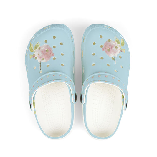 Kid's Floral EVA Foam Clogs, Comfortable Summer Footwear, Playtime Sandals, Unique Children's Shoes, Garden Party Essentials