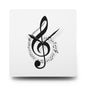 Musical Note Acrylic Wall Clock, Modern Home Decor, Gift for Music Lovers