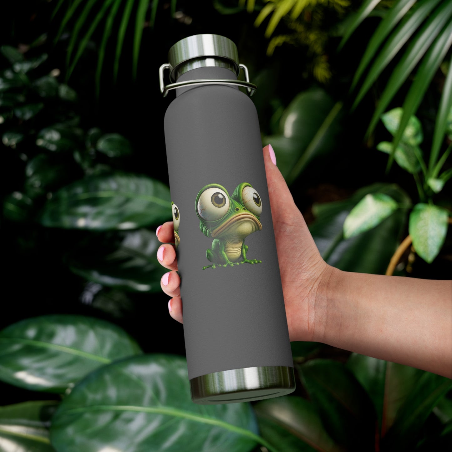Frog-Themed Insulated Water Bottle, Funny Gift for Nature Lovers, Reusable Hydration Flask, Eco-Friendly Travel Mug, Summer Adventure [...]