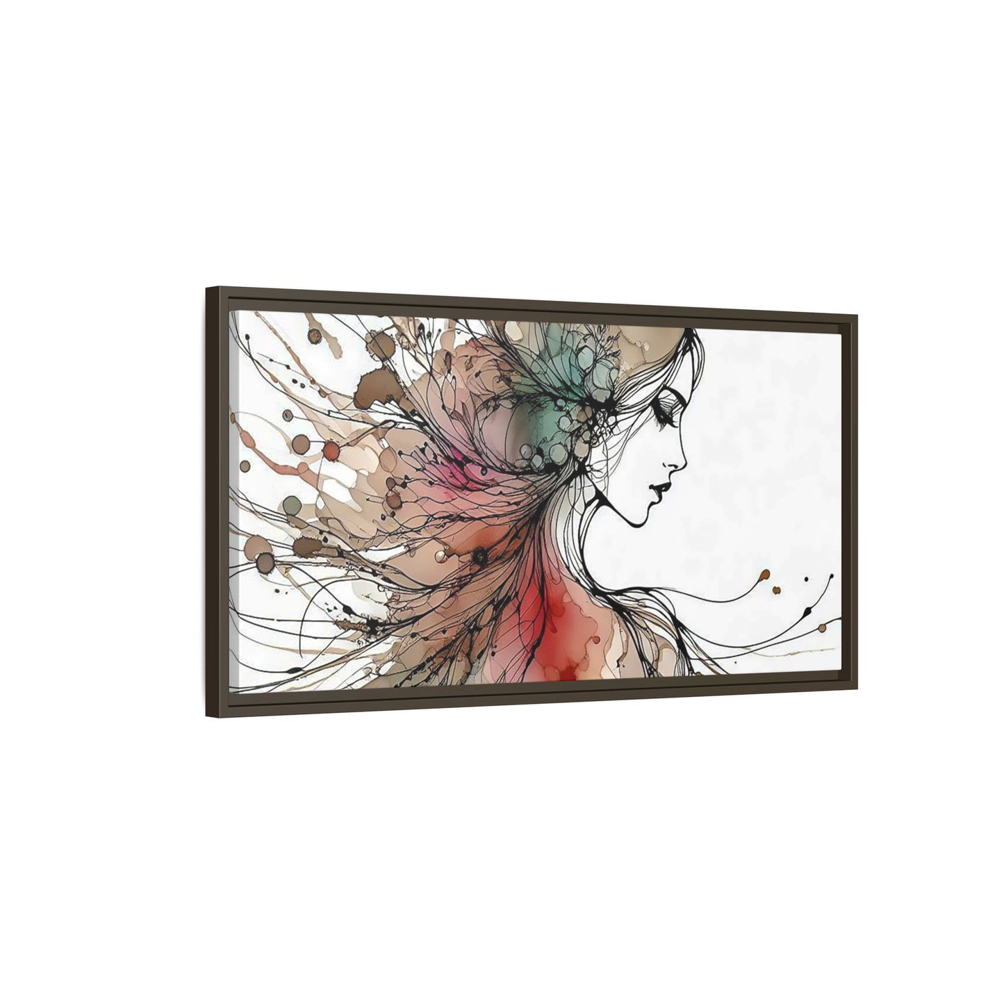 Matte Canvas, Framed (Multi-color) - Girl Whispers