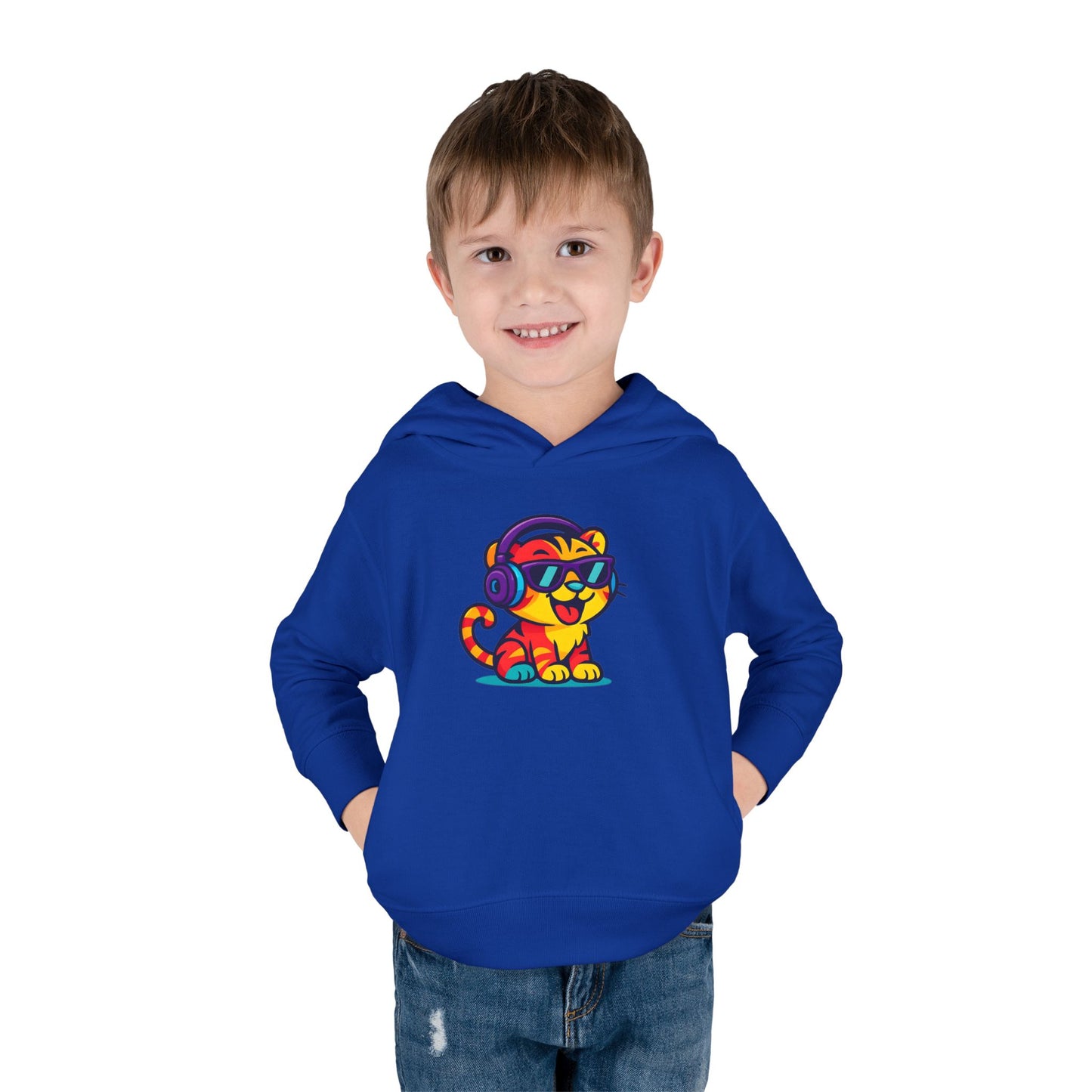 Colorful Tiger Hoodie for Toddlers | Fun Pullover for Kids, Cute Toddler Apparel, Kids' Gift, Birthday Present, Playtime Wear