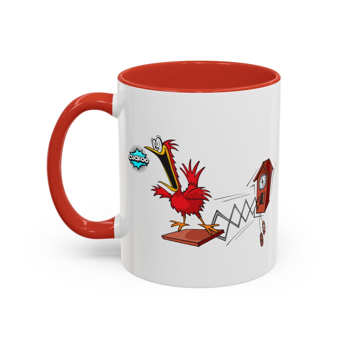 Whimsical Cuckoo Coffee Mug, Fun Gift for Bird Lovers