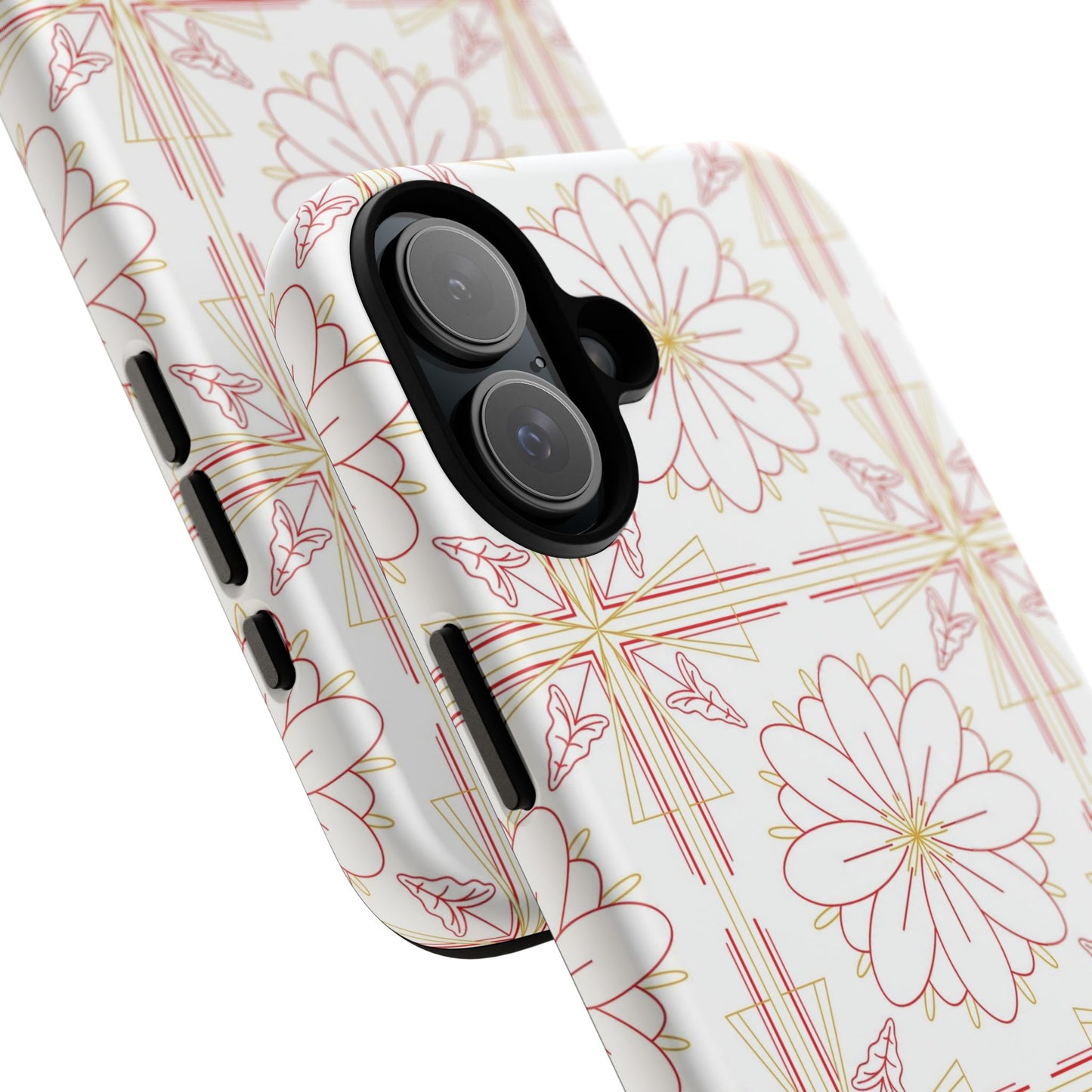 Floral Pattern Phone Case - Stylish Tough Case, Flower Design, Cute Mobile Cover, Phone Accessory, Gift for Her, Spring Style