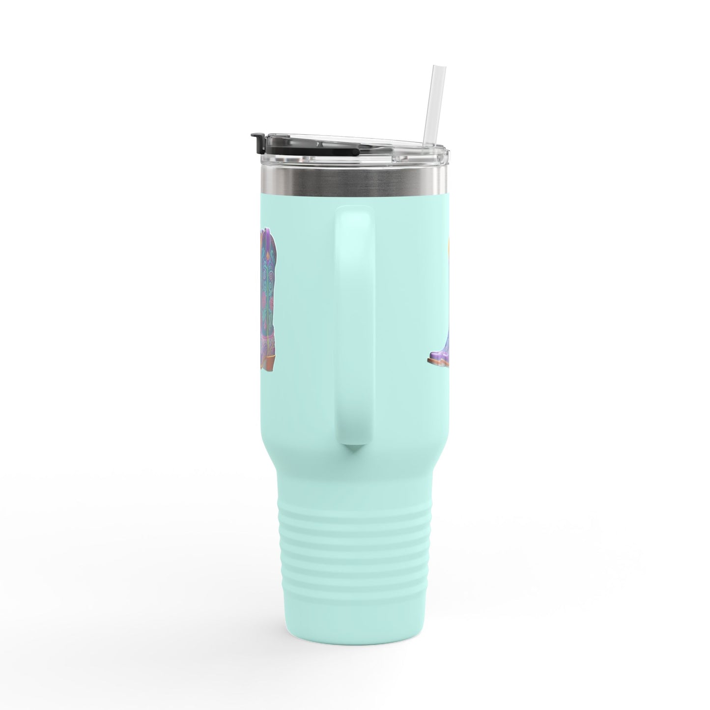 Insulated Travel Mug, 40oz - Cowboy boots