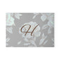 Personalized Floral Glass Cutting Board with Initials, Modern Kitchen Decor, Wedding Gift, Home Chef Gift, Elegant Kitchenware