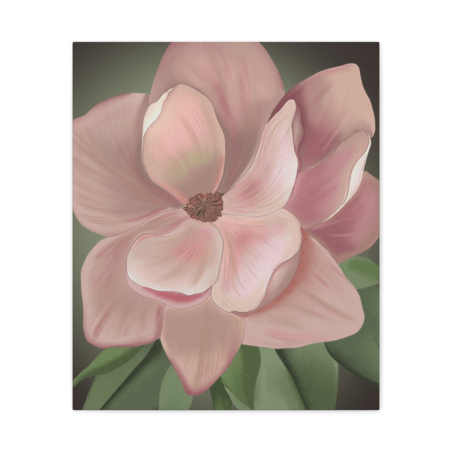 Matte Canvas, Stretched, 1.25" Pink Flowers