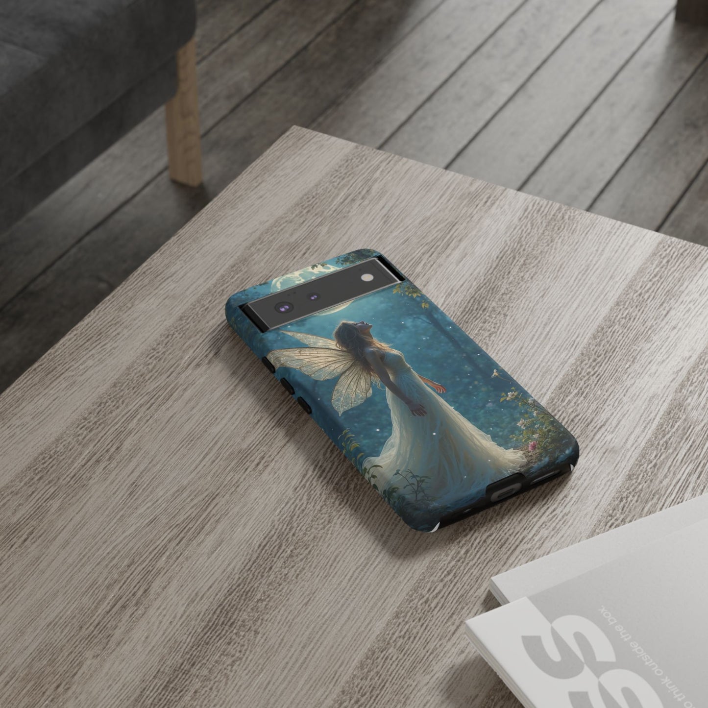 Fairy Moon Phone Case | Tough Cases for Nature Lovers, Fantasy Gift, Boho Phone Accessory, Ethereal Aesthetic, Magical Design