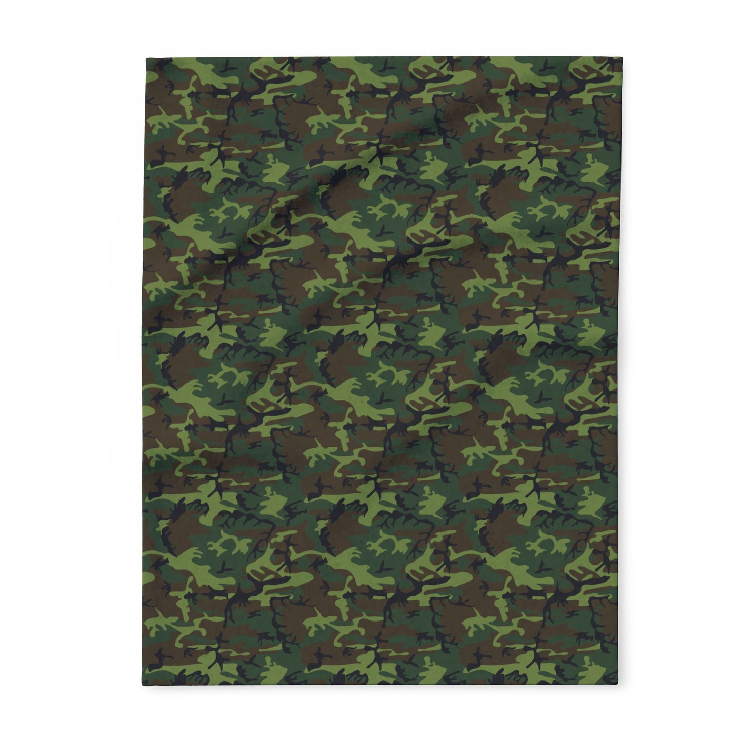 Camouflage Fleece Blanket for Cozy Comfort, Camping, Outdoor Adventures, Gift for Him, Home Decor, Military Style