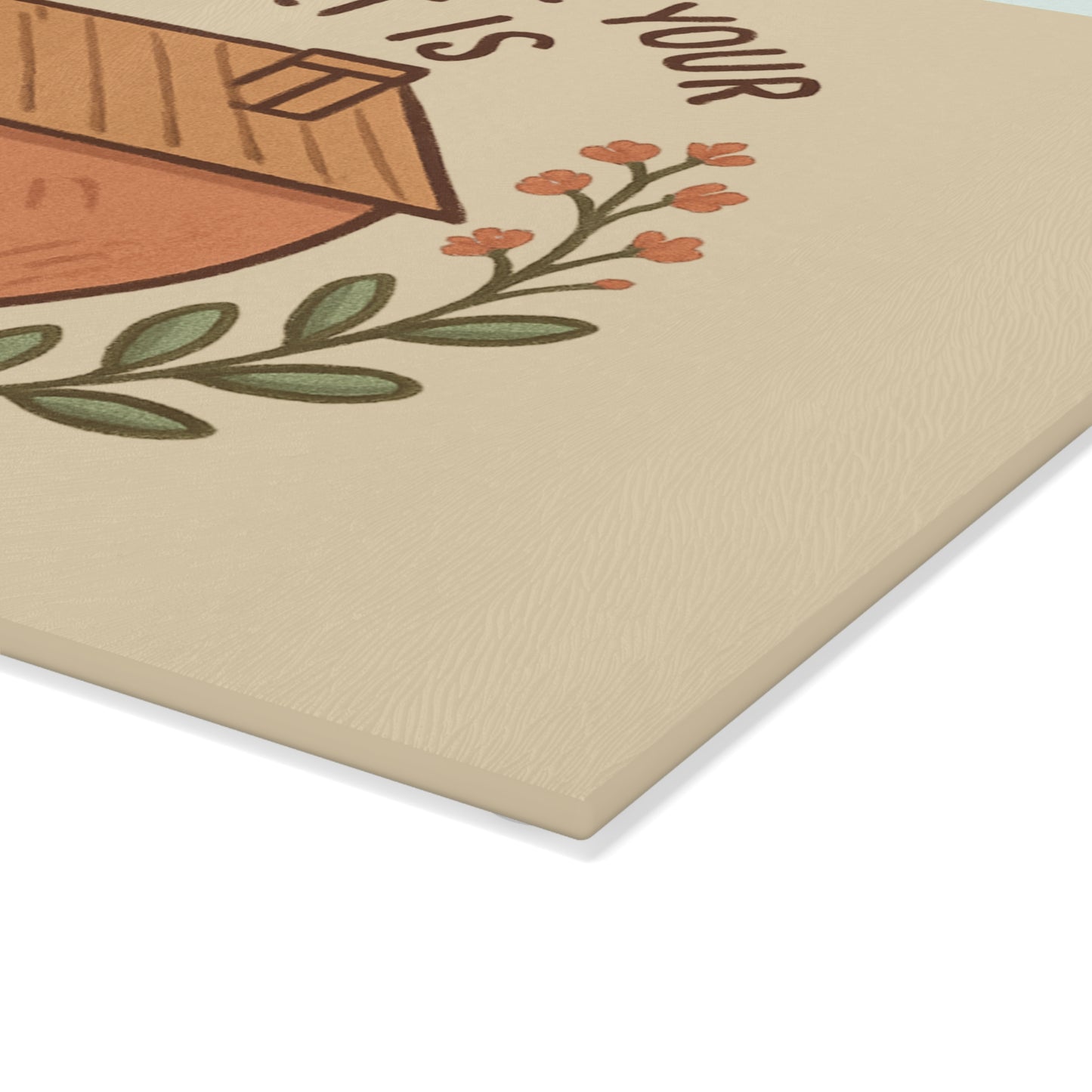 Home Sweet Home Glass Cutting Board, Kitchen Decor, Gift for New Home, Wedding Gift, Heartwarming Kitchenware