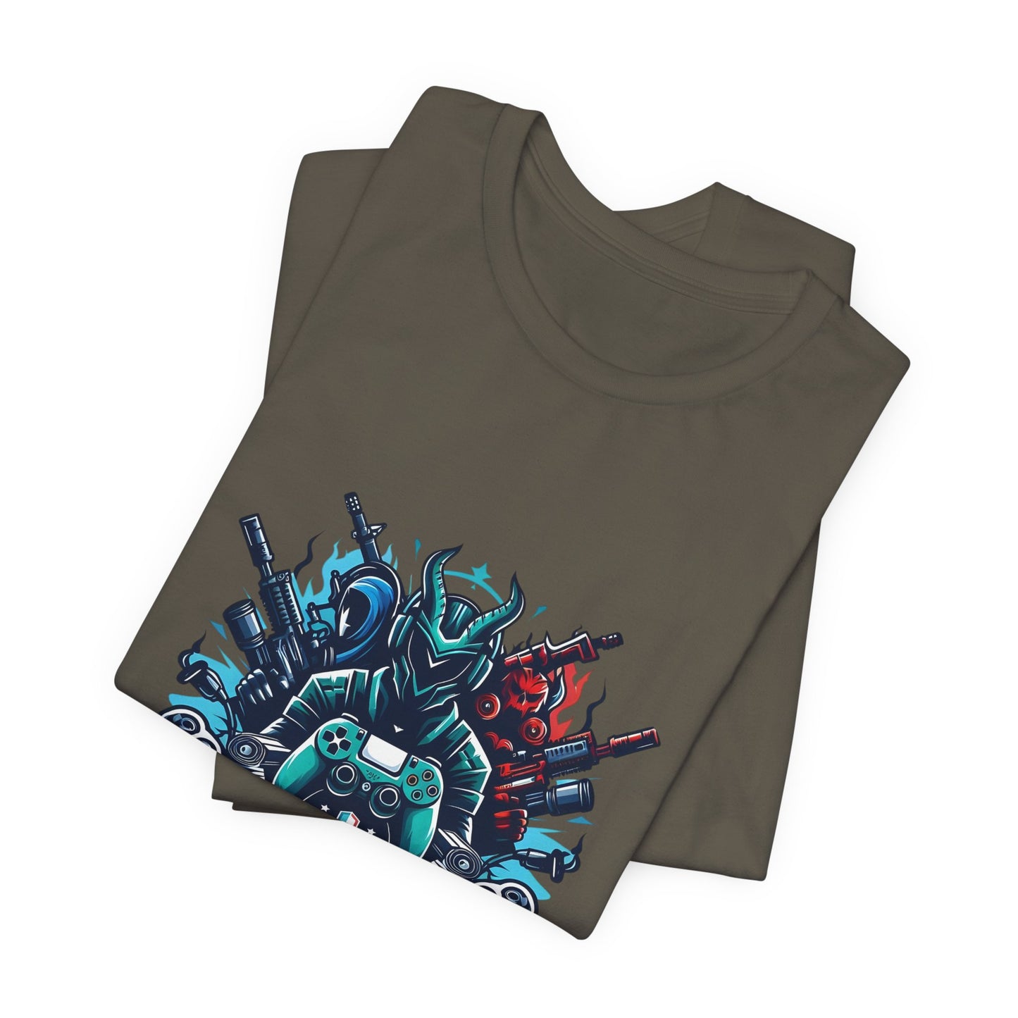 Gaming Controller Emblem Tee — Esports Gamer Graphic T-Shirt