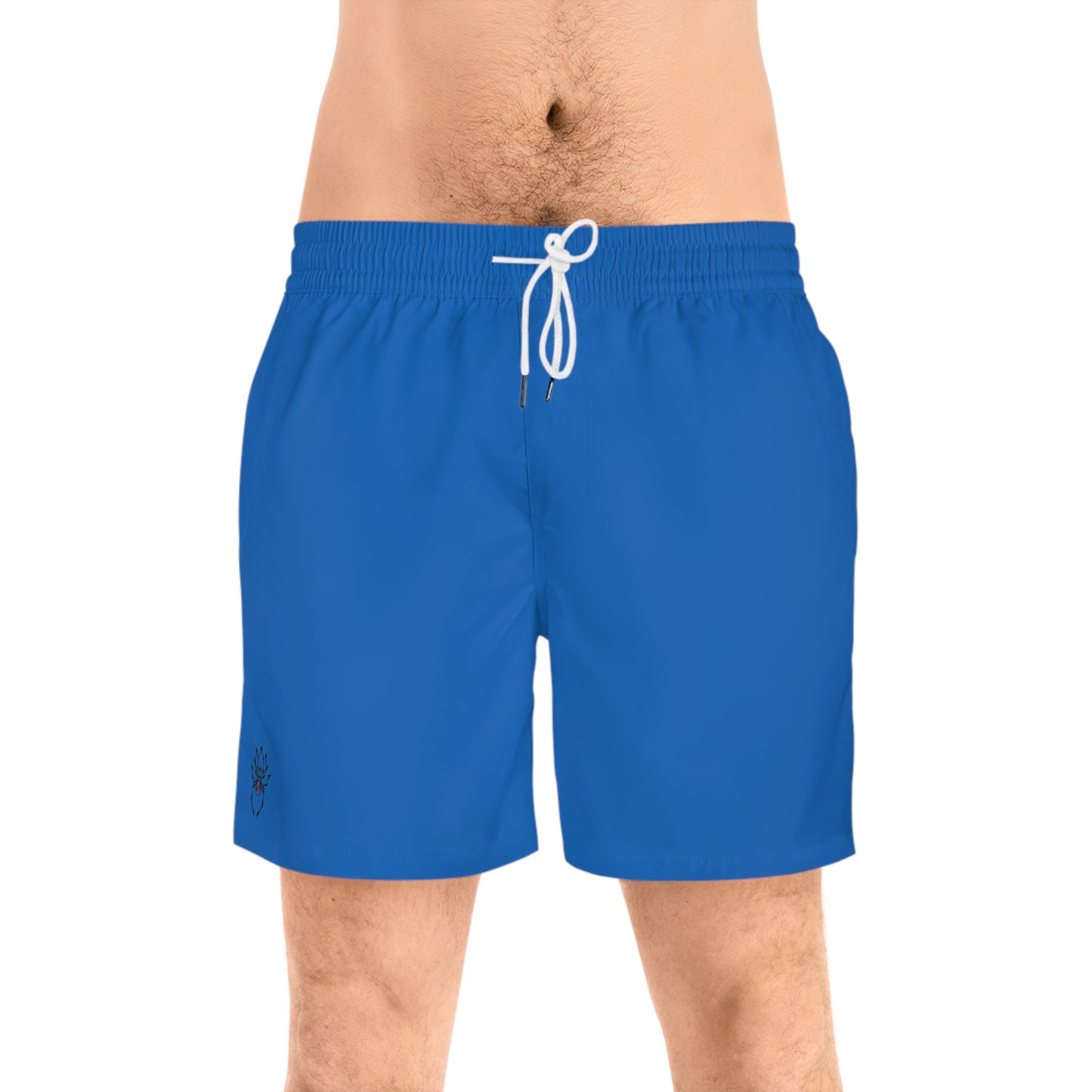 Men's Mid-Length Swim Shorts, Summer Beachwear, Pool Party Essentials, Vacation Swim Trunks, Men's Swimwear, AOP Swim Shorts