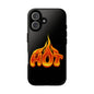 Stylish Phone Case, Hot Flames Design, Gift for Teens, Trendy Accessory, Protective Cover, Unique Phone Case