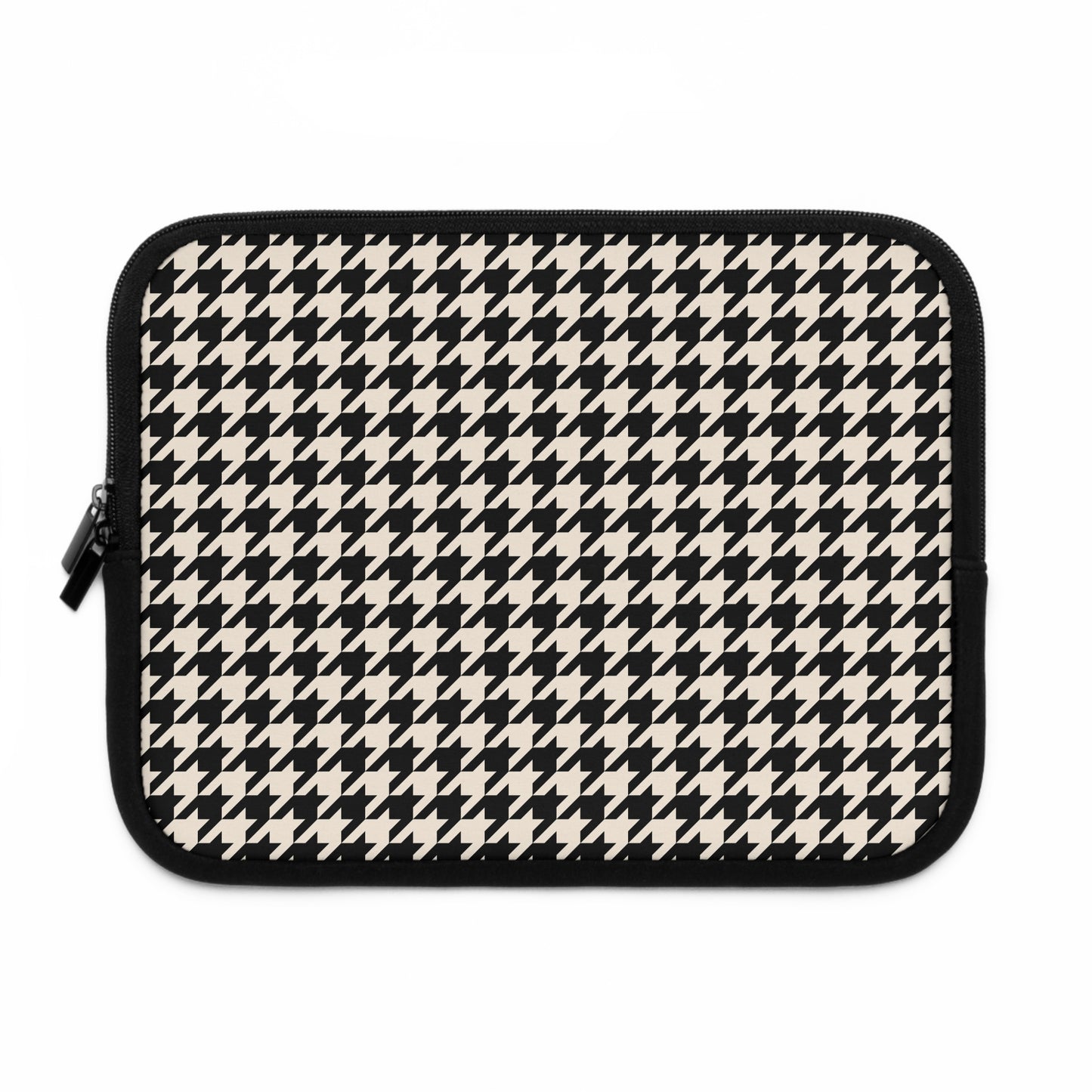 Chic Houndstooth Laptop Sleeve, Modern Tech Case, Stylish Computer Cover, Perfect Gift for Students and Professionals, Trendy Accessories
