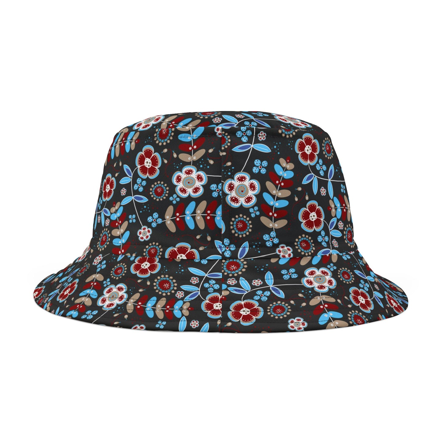 Floral Print Bucket Hat - Summer Accessory, Beach Hat, Festival Gear, Unisex Hat, Gift for Her, Outdoor Wear