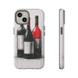 Wine Lover's Phone Case, Tough Phone Cover, Artistic Wine Design, Gift for Wine Enthusiasts, Customizable Case, Unique Wine Art