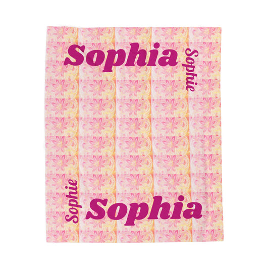 Personalized Velveteen Plush Blanket for Cozy Nights, Custom Soft Throw for Home Decor, Great Gift for Birthdays, Holidays, Baby Showers