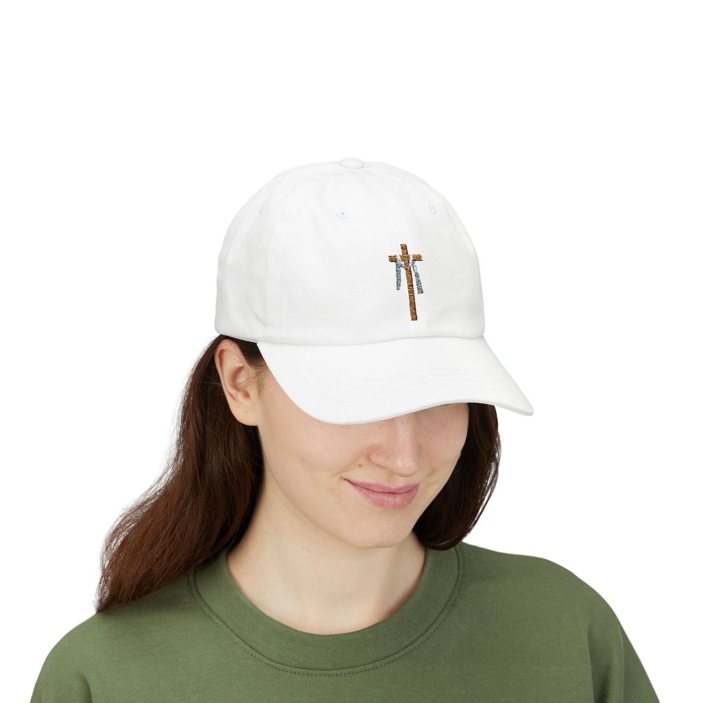 White Embroidered Classic Dad Cap - Casual Vintage Style, Perfect Gift for Father's Day, Summer Outings, Everyday Wear, Trendy Accessory