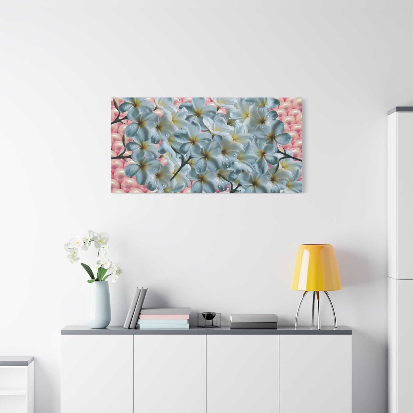 Floral Canvas Art Print - Elegant Home Decor, Botanical Wall Art, Gift for Her, Mother's Day Decoration, Vibrant Flower Artwork