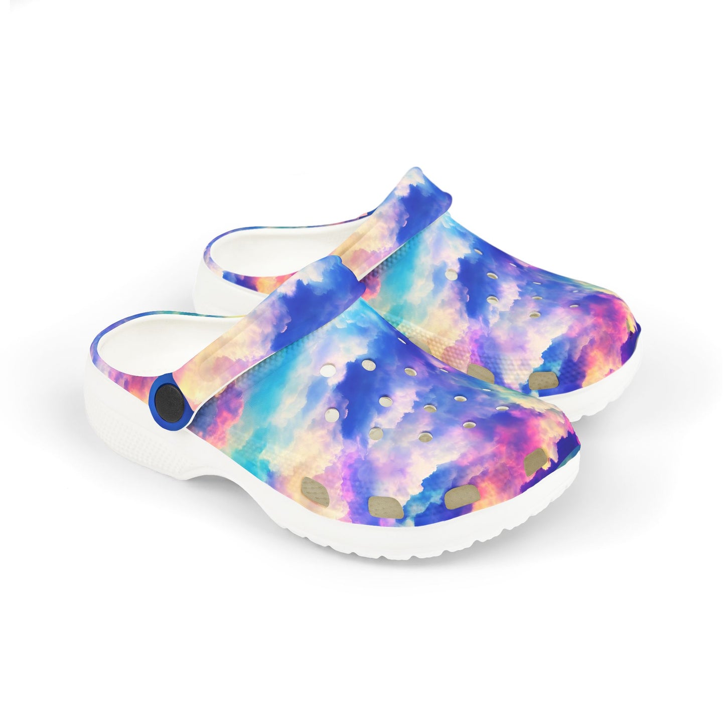 Colorful Kid's EVA Foam Clogs - Tie-Dye Waterproof Slip-Ons for Play, Summer, Parks, Beach, Joyful Footwear