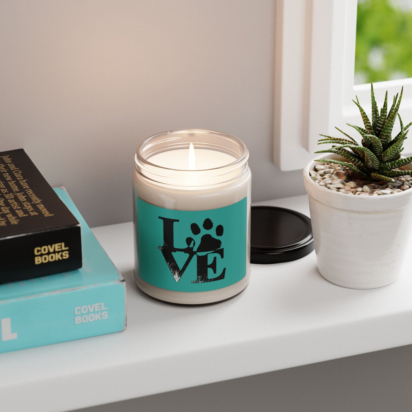Paw Print Scented Soy Candle - Perfect for Pet Lovers, Home Decor, Gifts, Aromatherapy, Dog & Cat Owners