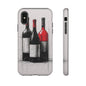 Wine Lover's Phone Case, Tough Phone Cover, Artistic Wine Design, Gift for Wine Enthusiasts, Customizable Case, Unique Wine Art
