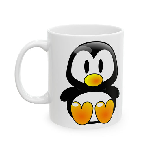 Cute Penguin Ceramic Mug — Adorable Polar Animal Coffee Cup (11oz & 15oz)