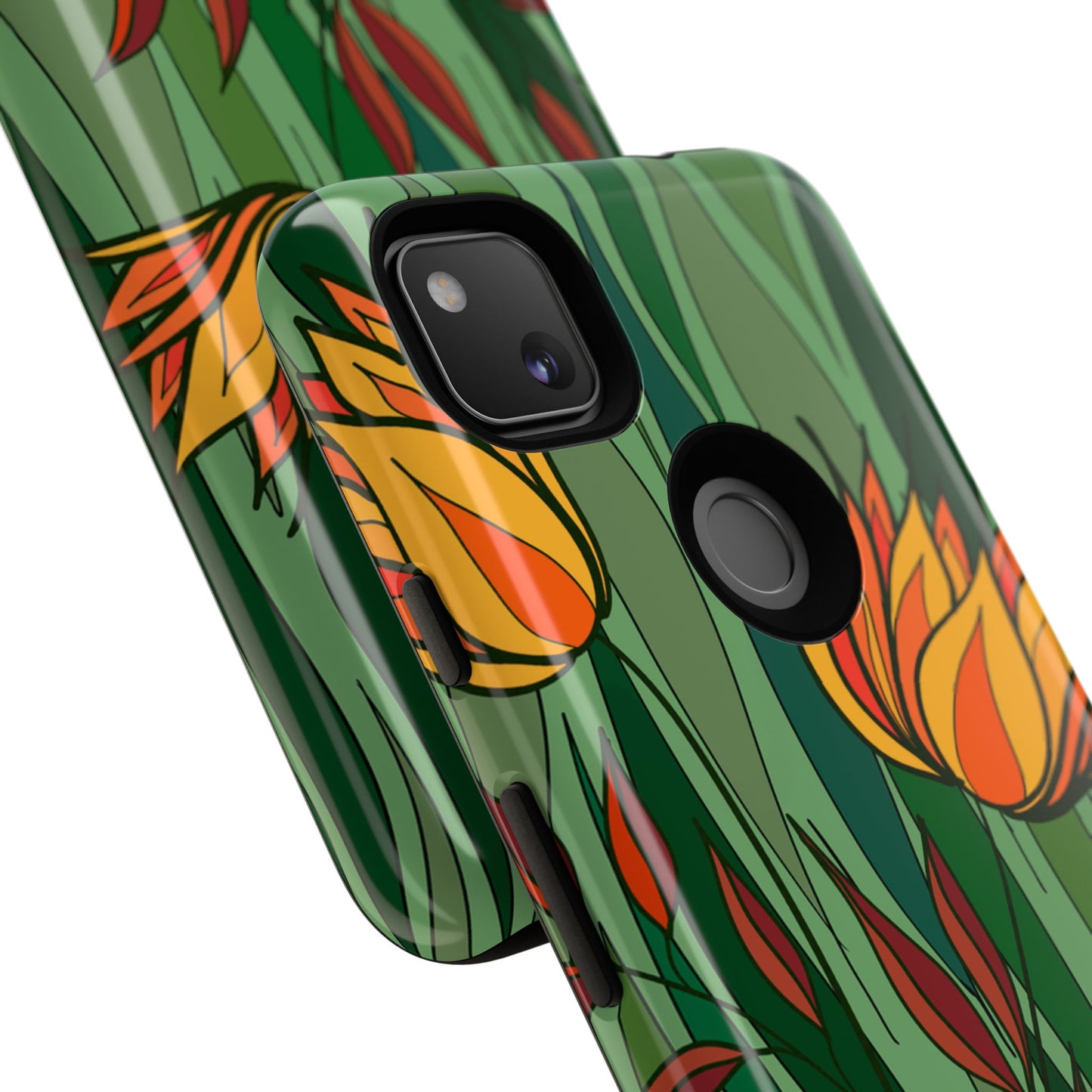 Vibrant Floral Phone Case, Nature-Inspired Tough Case, Eco-Friendly Cover, Unique Gift for Nature Lovers, Spring Decor