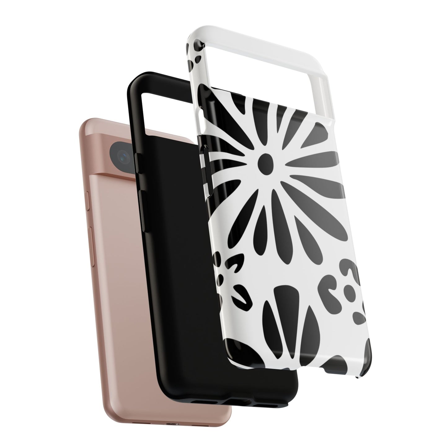 Stylish Phone Case with Floral Design, Tough Phone Cover for Her, Trendy Black and White Cell Phone Case, Unique Gift for Birthdays [...]