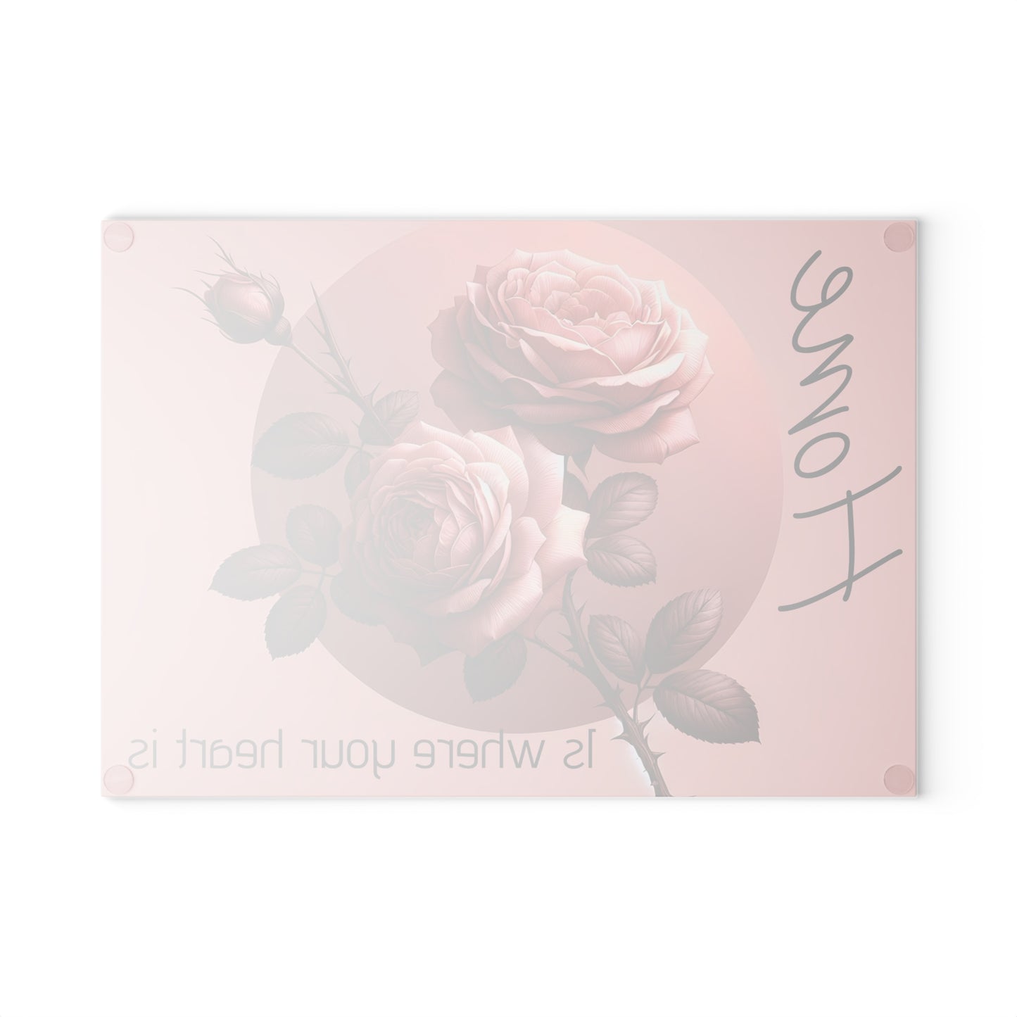 Elegant Floral Glass Cutting Board - Perfect for Home Decor, Kitchen Gifts, Housewarming, Weddings, and Family Gatherings