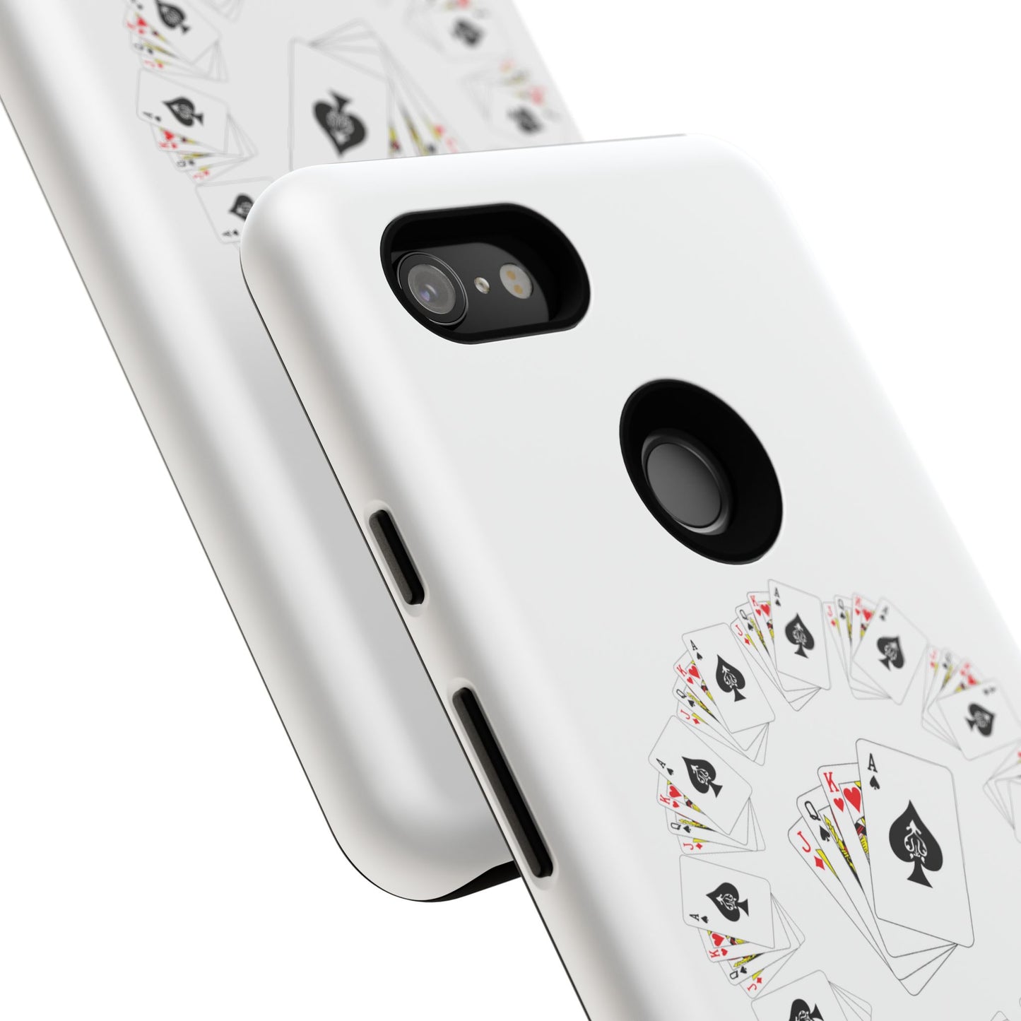 Tough Cases Phone Case, Floral Playing Cards Design, Cute Gift for Gamers, Unique Accessories for Friends, Fun Party Favor