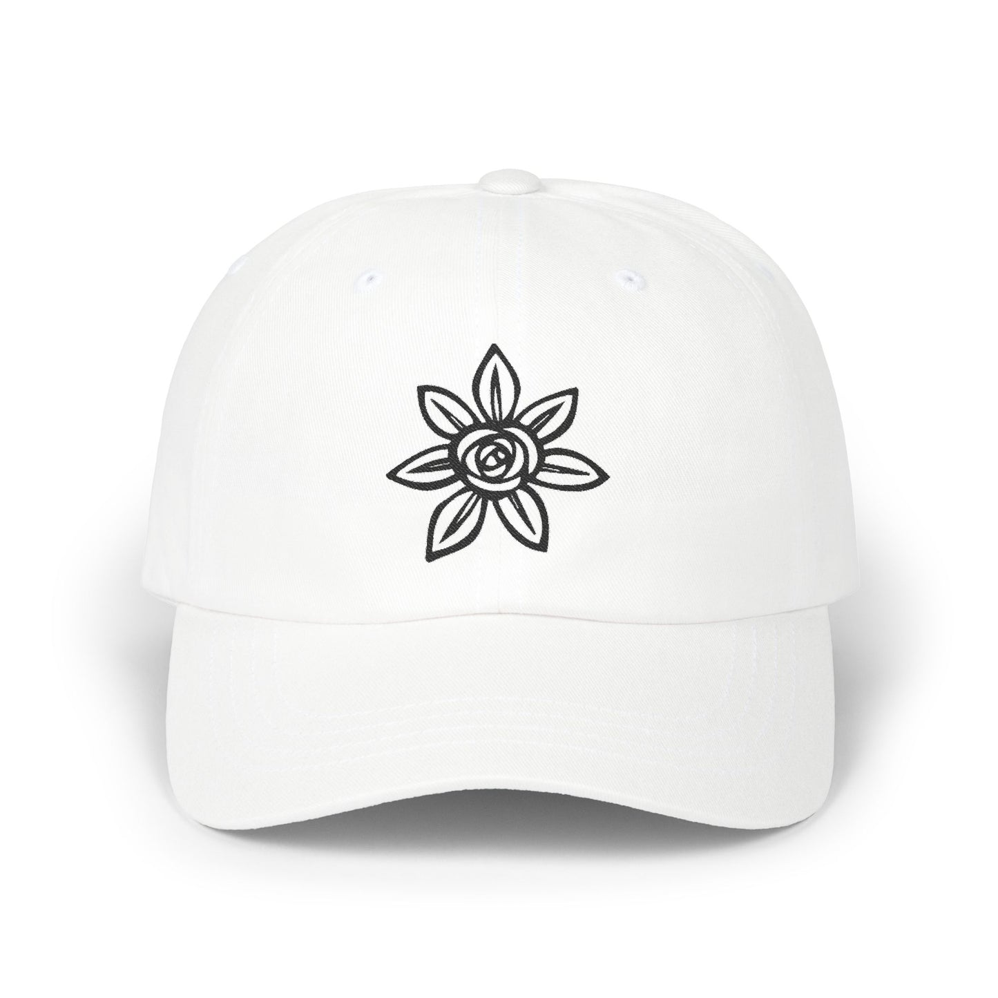Classic Embroidered Dad Cap | Floral Design Hat | Unisex Casual Cap | Perfect Gift for Dad | Summer Accessory | Streetwear