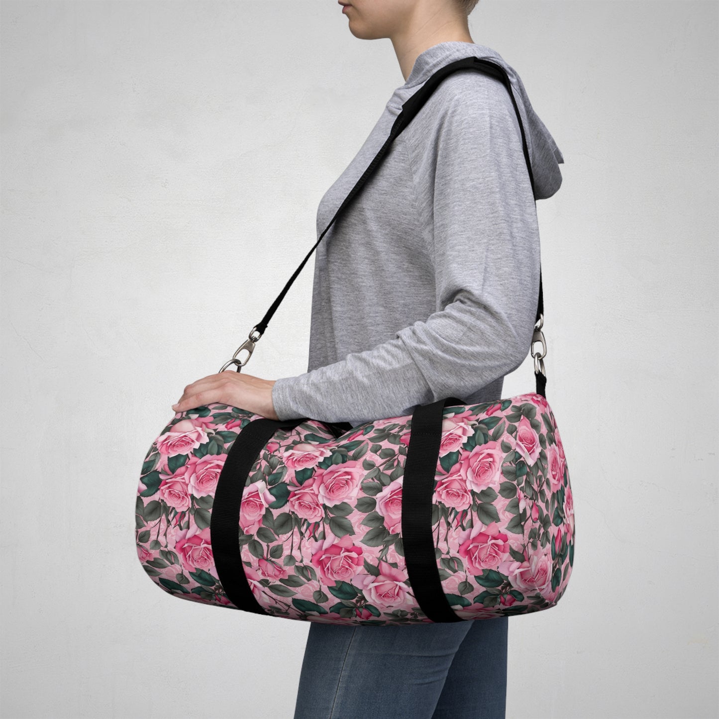 Floral Duffel Bag - Stylish Gym Bag, Weekend Travel Tote, Perfect for Fitness, Mother's Day Gift, Everyday Use