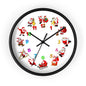 Festive Santa Wall Clock, Christmas Decor, Holiday Home Accent, Gift for Kids, Fun Timepiece, Seasonal Clock, Xmas Decoration