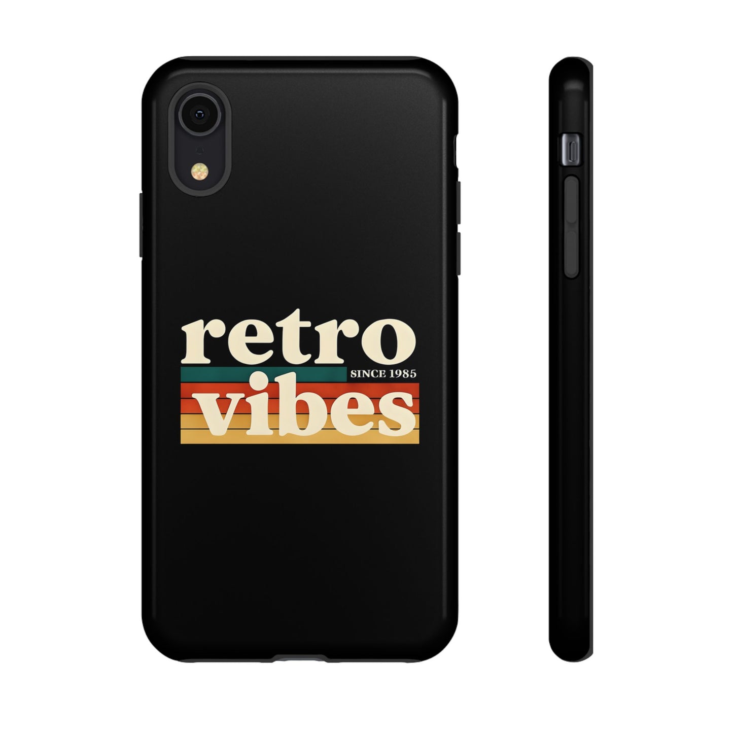 Retro Vibes Phone Case, Tough Phone Cover, Vintage Style Case, Gift for Music Lovers, Retro Aesthetic Accessory