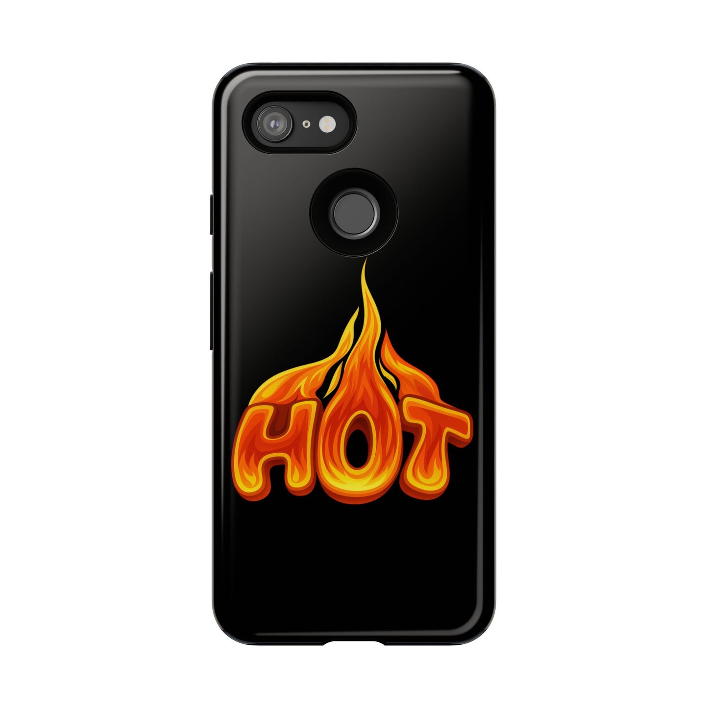 Stylish Phone Case, Hot Flames Design, Gift for Teens, Trendy Accessory, Protective Cover, Unique Phone Case