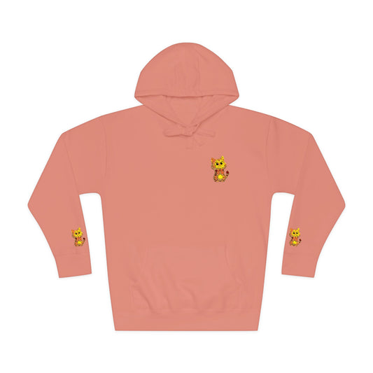 Cozy Fleece Hoodie with Cute Animal Design, Unisex Sweatshirt for Casual Outings, Gifts for Animal Lovers, Perfect for Fall and Winter