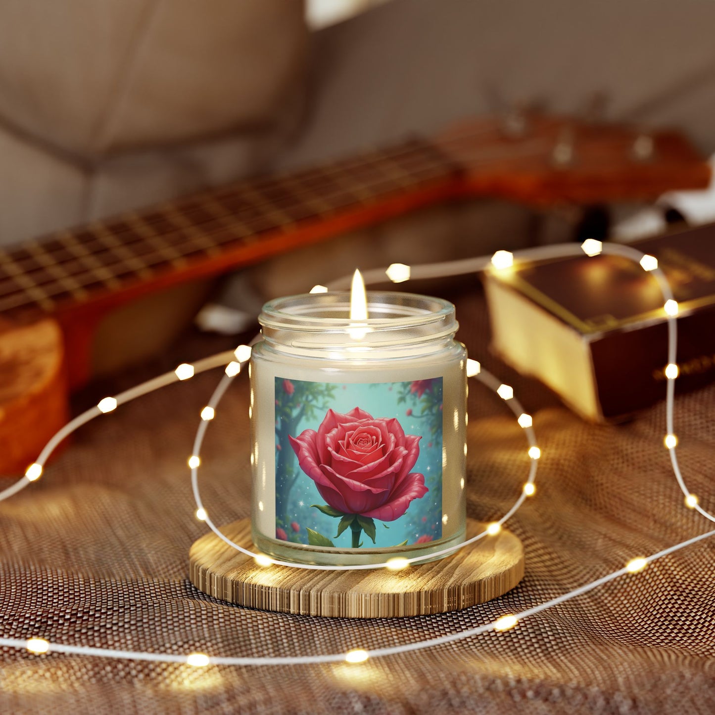 Rose Scented Candles, Aromatic Decor, Relaxing Gifts for Her, Birthday, Mother's Day, Home Fragrance