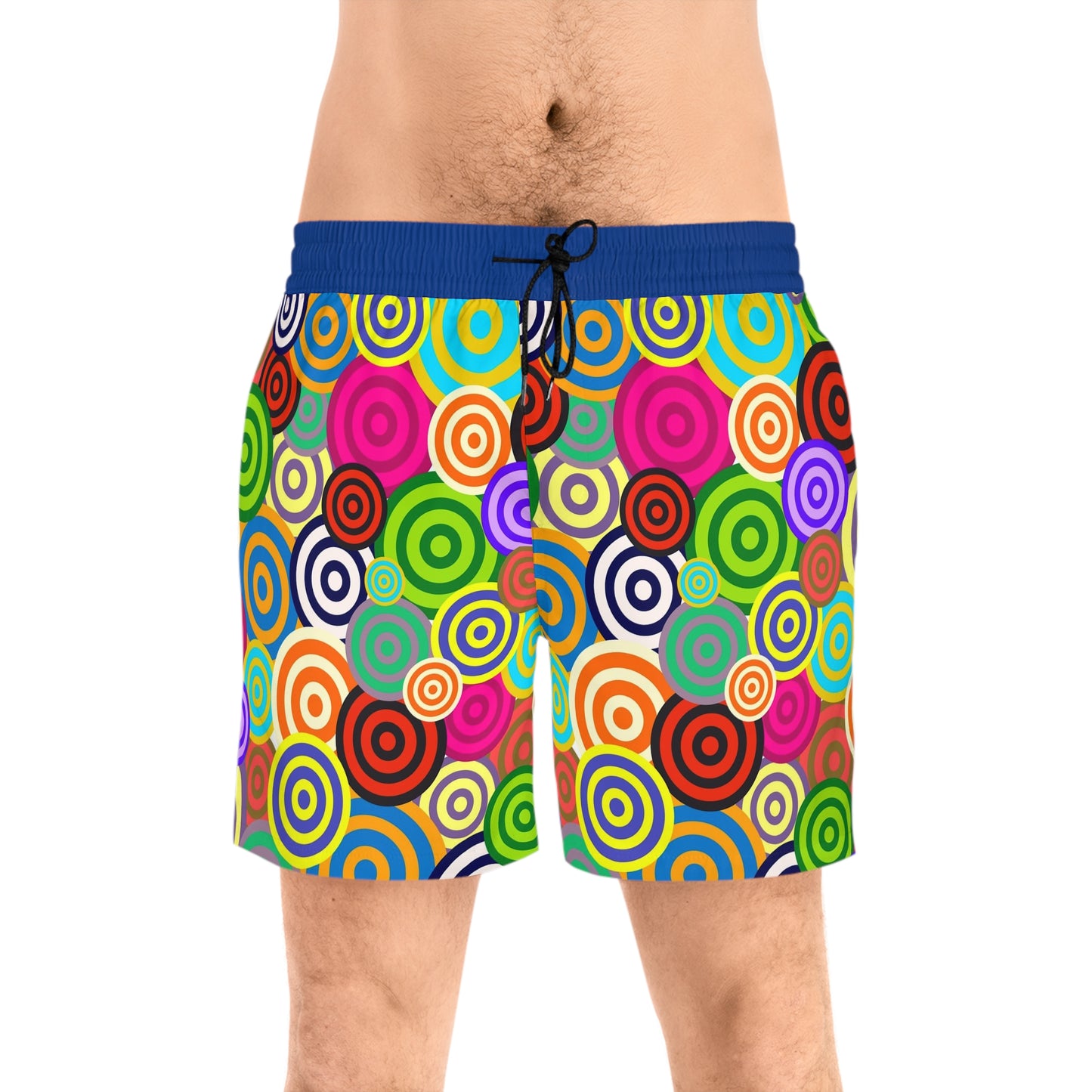 Vibrant Patterned Swim Shorts for Men - Fun Beachwear, Summer Essentials, Festival Style, Pool Party Swim Trunks, Gift for Him