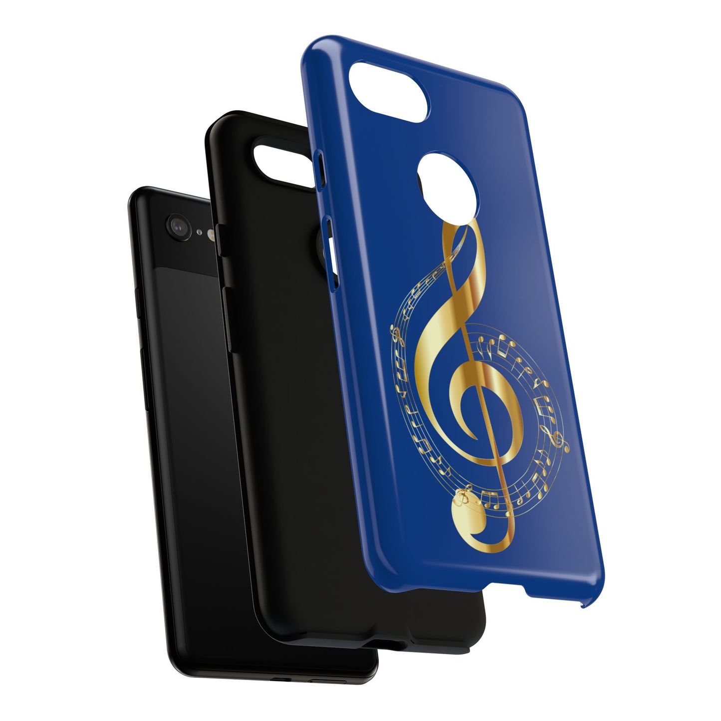 Tough Cases Blue and Gold Musical Note