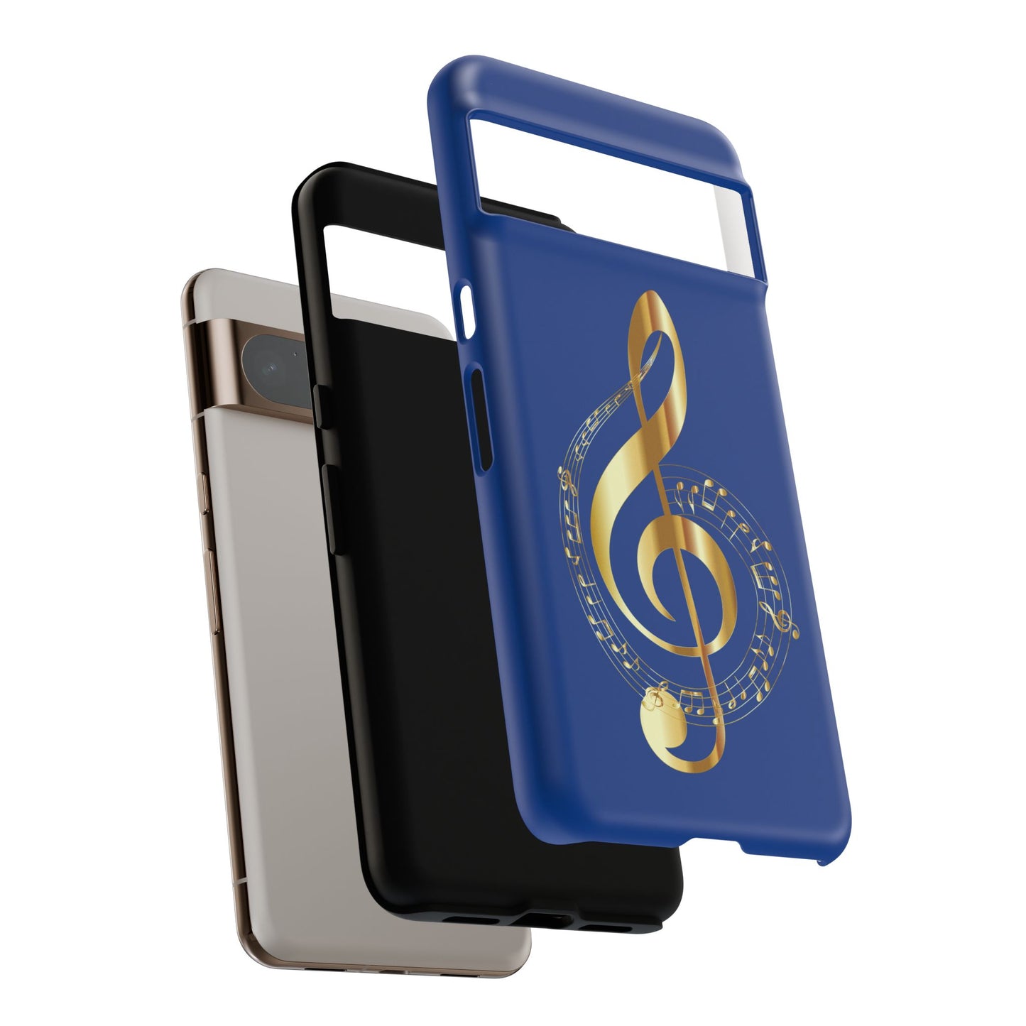 Tough Cases Blue and Gold Musical Note