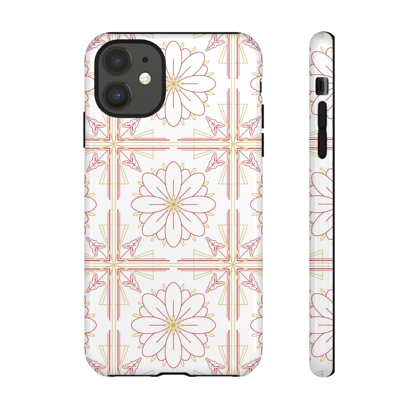 Floral Pattern Phone Case - Stylish Tough Case, Flower Design, Cute Mobile Cover, Phone Accessory, Gift for Her, Spring Style